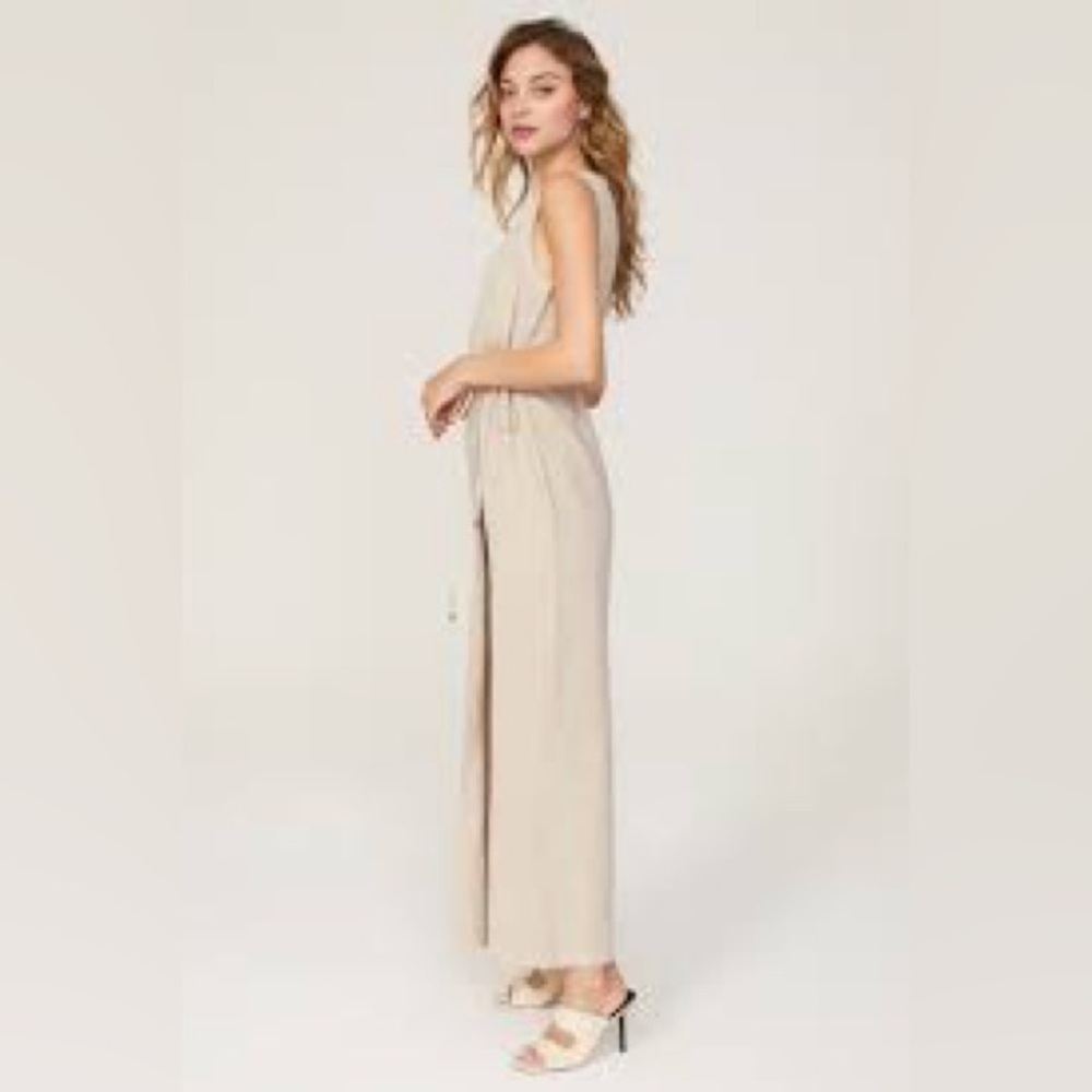 Rosetta Getty Tan jumpsuit Sundress - Picture 3 of 8